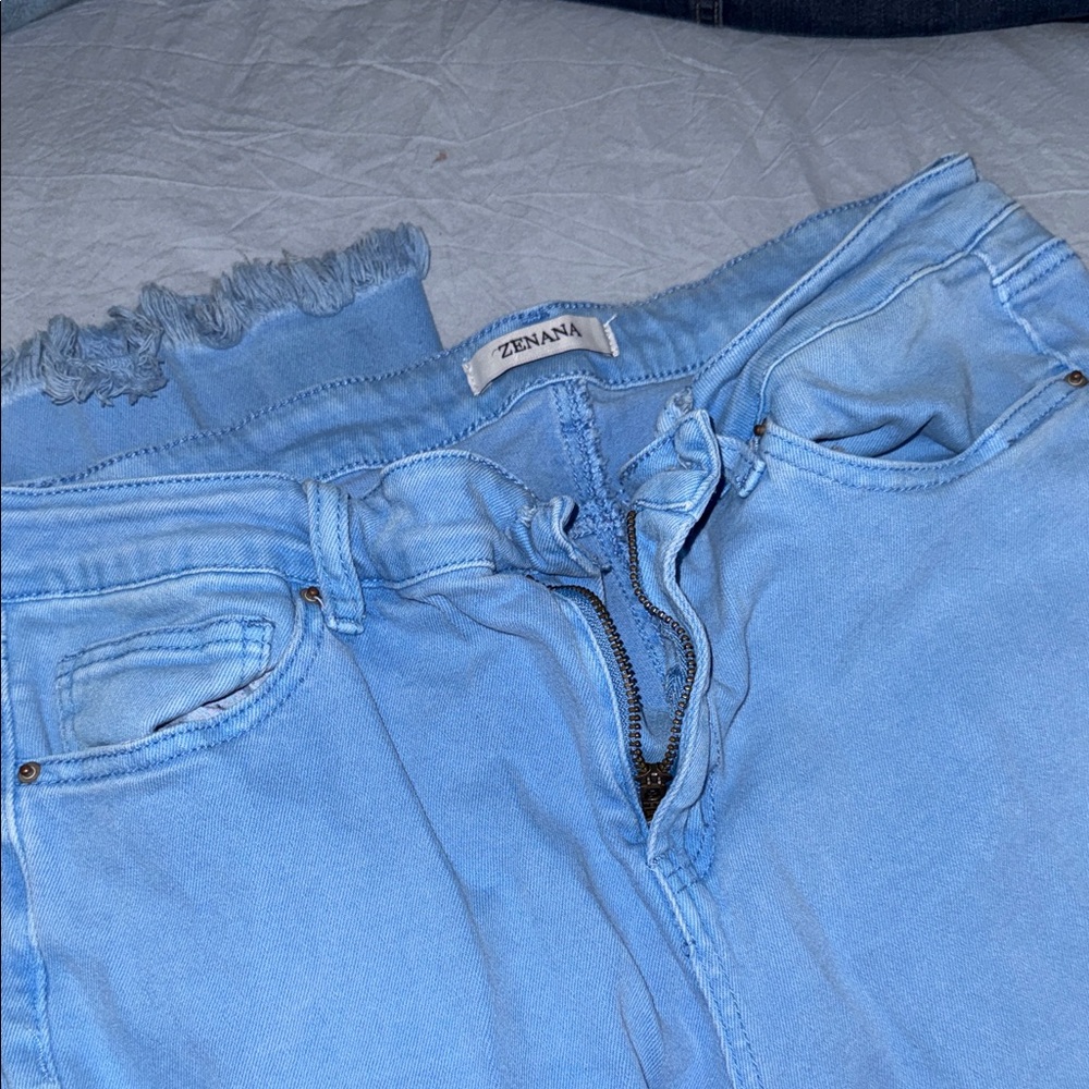 Zenana Outfitters Medium Blue Flare Jeans